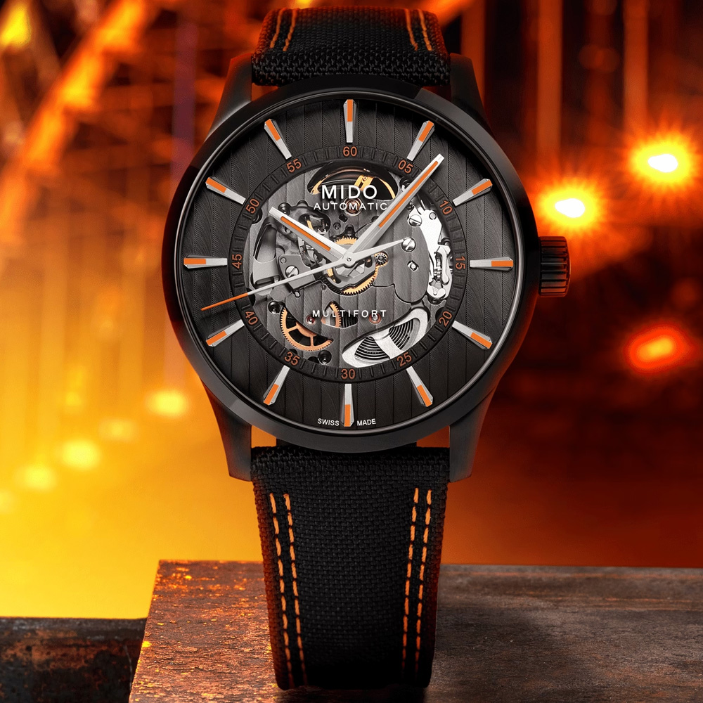 MIDO美度 MULTIFORT 先鋒系列 時尚鏤空機械腕錶 42mm / M0384363705100