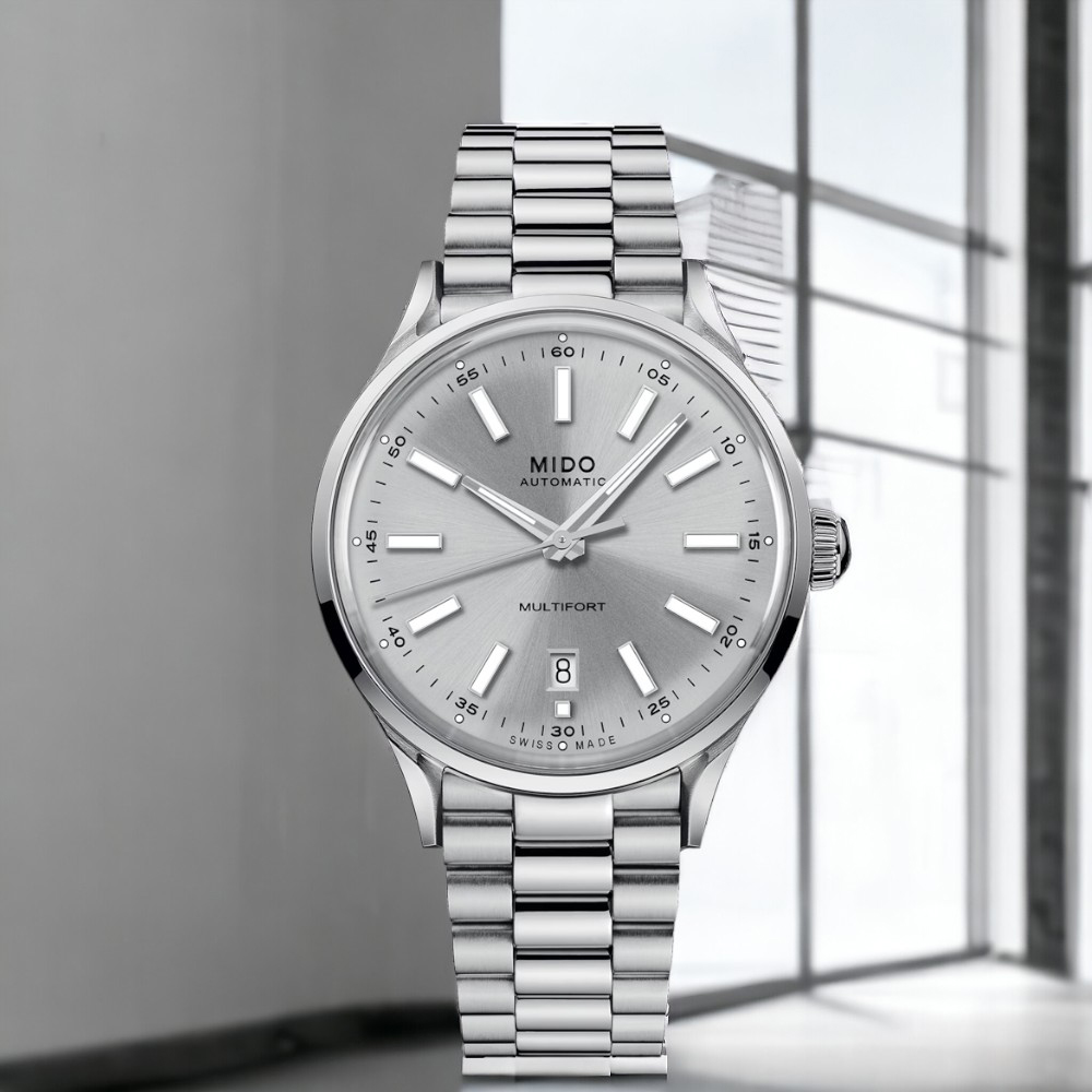 MIDO 美度 官方授權 Multifort 復古 機械錶 灰色 男錶 女錶 手錶 M0404071103100