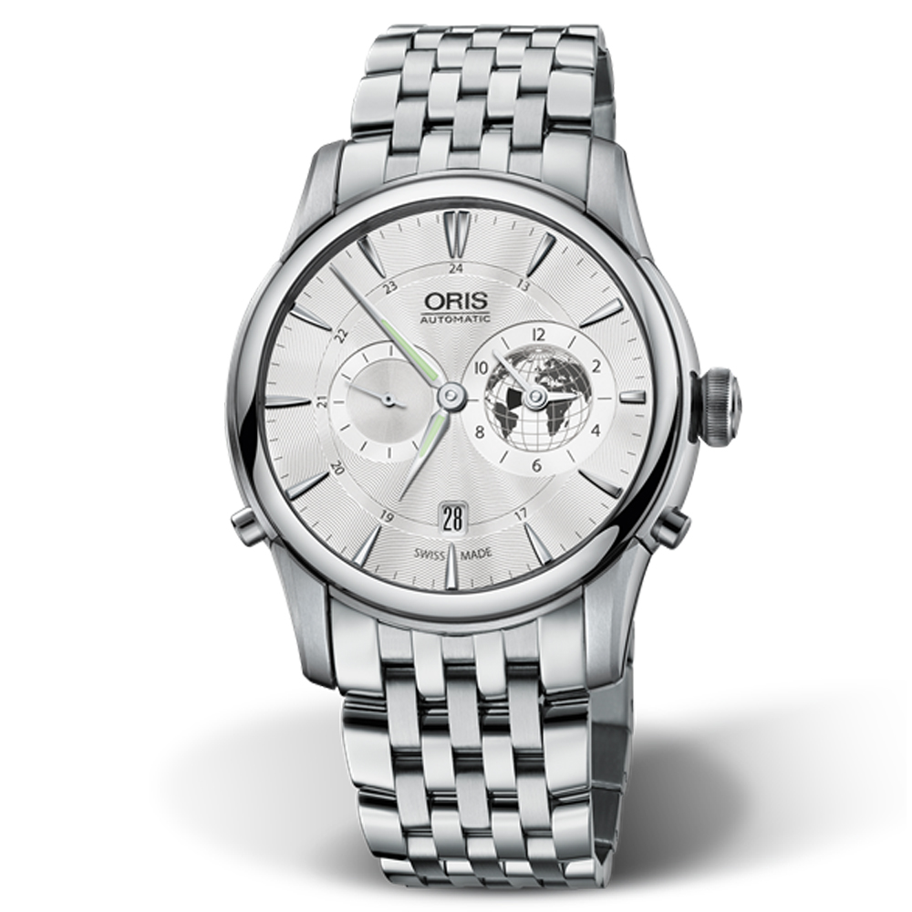 ORIS豪利時 Greenwich Mean Time系列 限量 格林威治機械腕錶 42mm/0169076904081-SetMB