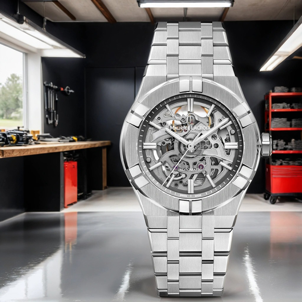 Maurice Lacroix 艾美錶 AIKON 鏤空機械錶-39mm(AI6007-SS002-030-1)