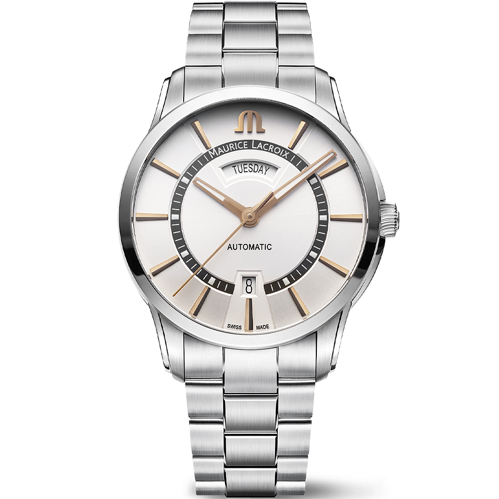 Maurice Lacroix 艾美錶 Pontos Day Date 星期日期機械錶-41mm(PT6358-SS002-230-1)