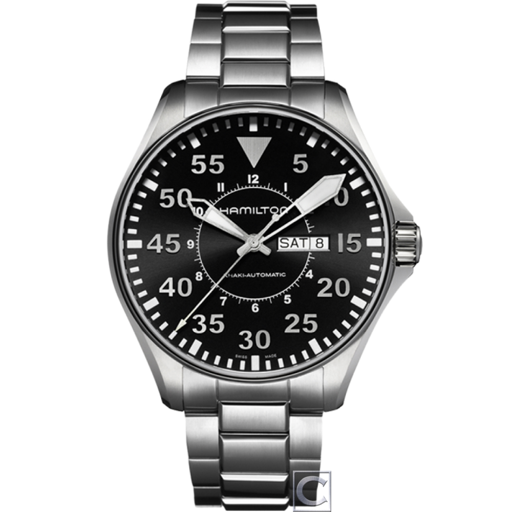 HAMILTON Khaki Day Date獵風行動機械錶(H64715135)46mm