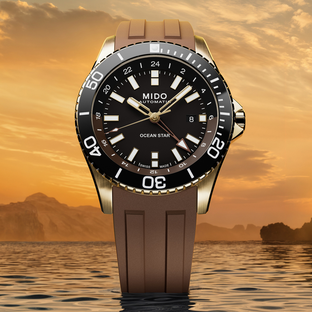 MIDO美度 OCEAN STAR 海洋之星 GMT 潛水機械腕錶 44mm / M0266293729100