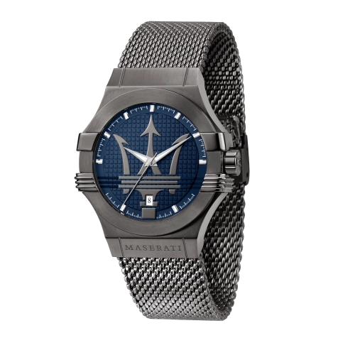 MASERATI 瑪莎拉蒂 米蘭精鍍黑鋼腕錶42mm(R8853108005)