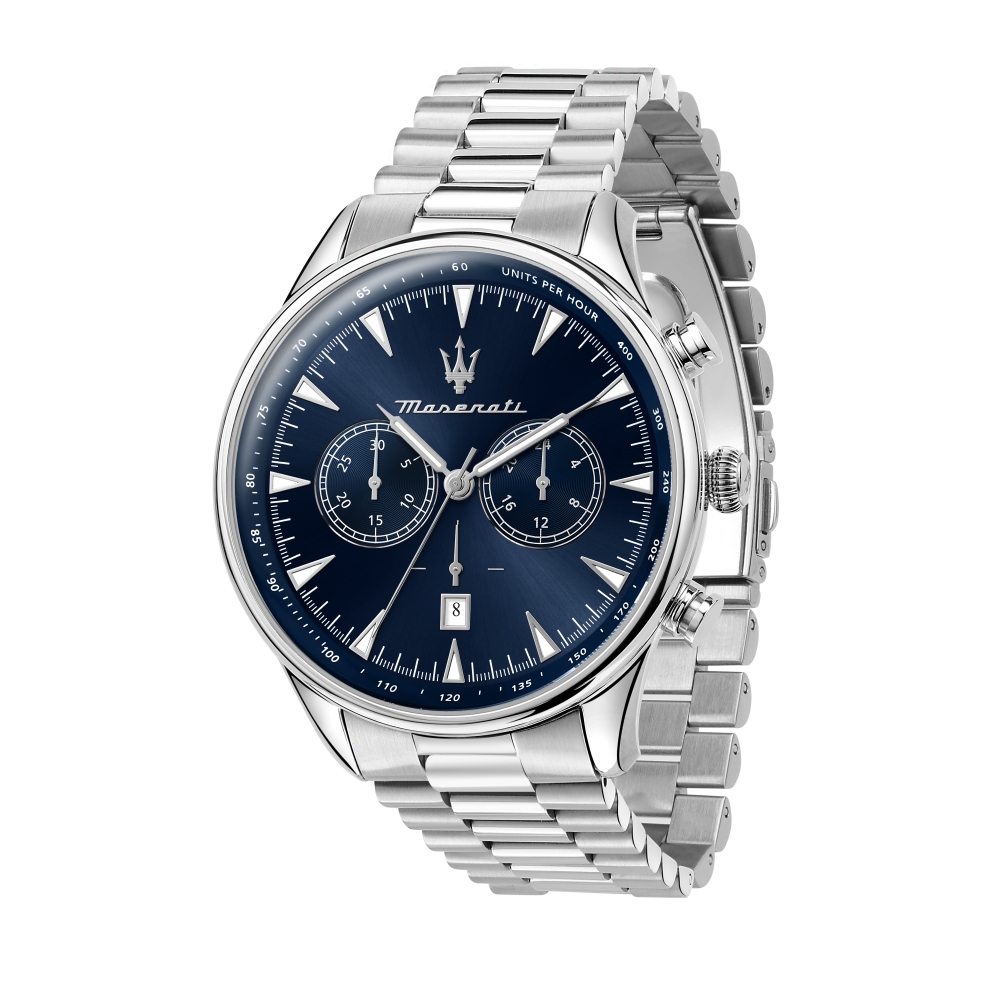 MASERATI 瑪莎拉蒂 經典藍面計時腕錶45mm(R8873646005)