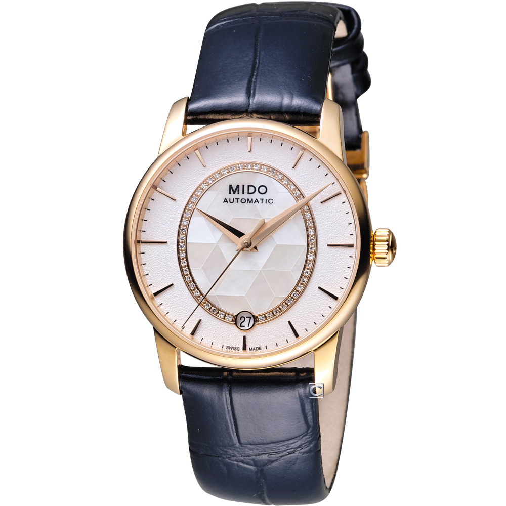 MIDO 美度錶 BARONCELLI II永恆系列綺彩機械錶-M0072073611600/33mm