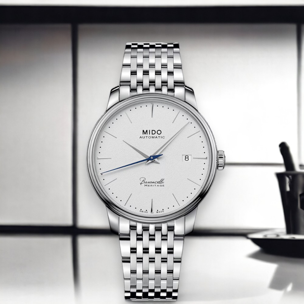 MIDO 美度錶 Baroncelli 簡約超薄 機械錶 男錶 手錶 女錶-M0274071101100