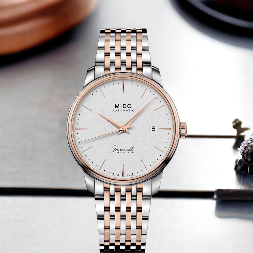 MIDO 美度錶 Baroncelli 簡約超薄 機械錶 男錶 手錶 女錶 腕錶 M0274072201100