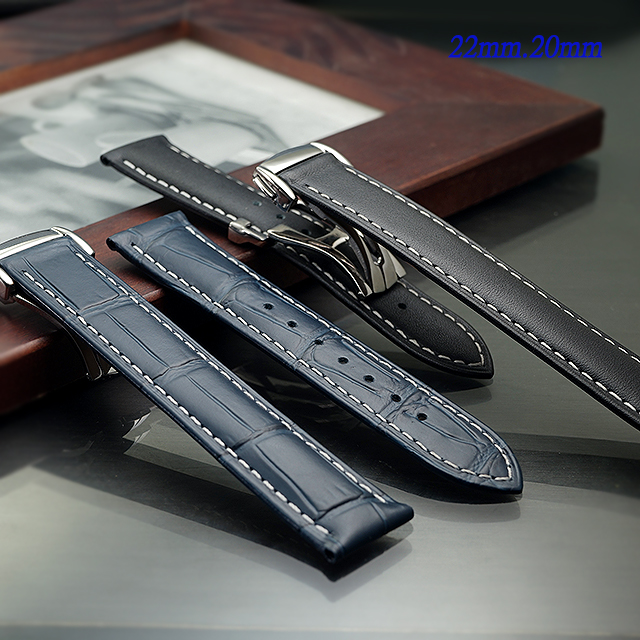 全新高階按壓式摺疊扣錶帶 ( OMEGA 及各式錶款代用 22mm . 20mm )