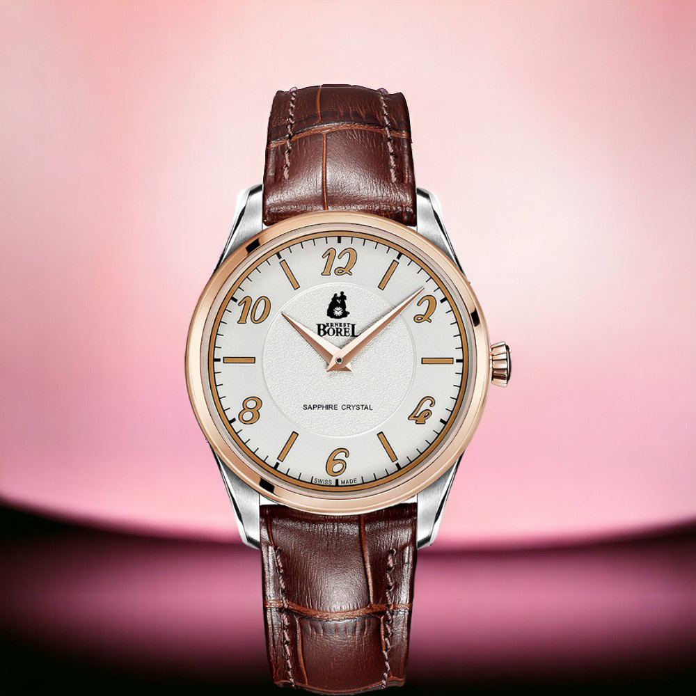 ERNEST BOREL 瑞士依波路錶 百年經典 正裝 男錶 手錶-GBR906-4869BR