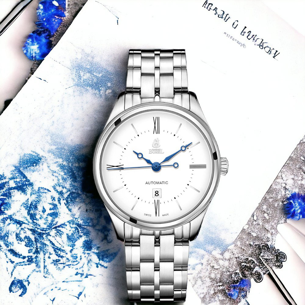 ERNEST BOREL 依波路錶 Retro Collection 復古優雅 機械錶 女錶 手錶 搪瓷 LS8180-411