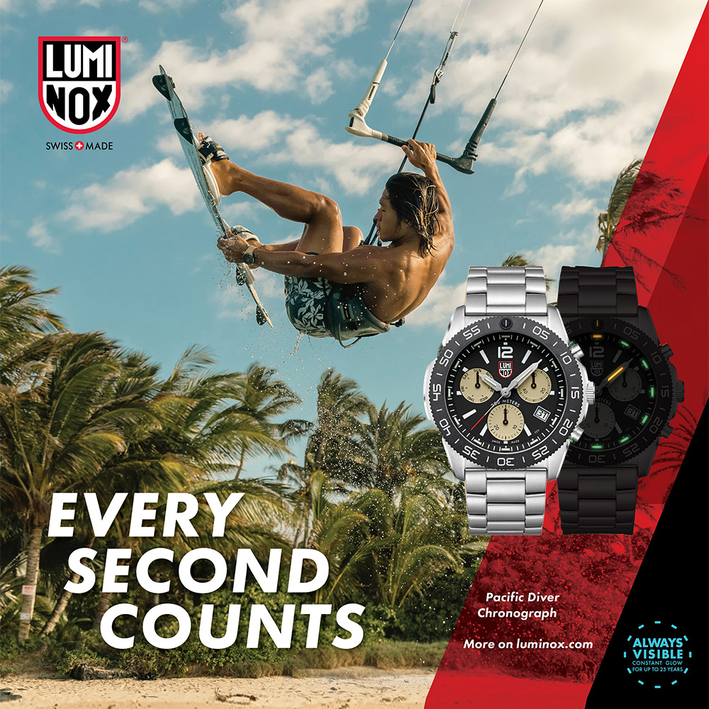 LUMINOX 雷明時 Pacific Diver Chrono太平洋潛行者雙曆計時腕錶–沙色 / 3150M