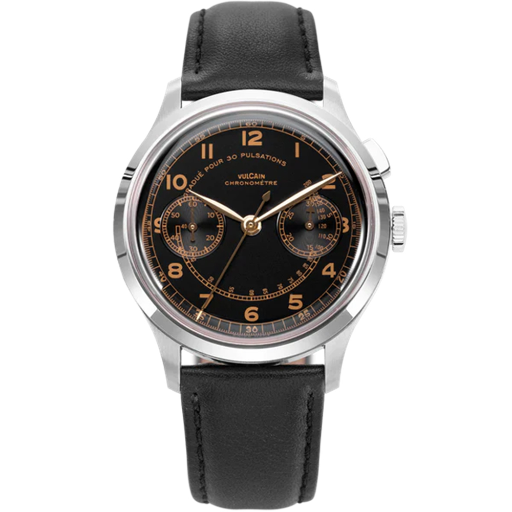 VULCAIN 窩路堅 傳承系列 單按把計時手動上鍊機械腕錶-650167A08.BAC201