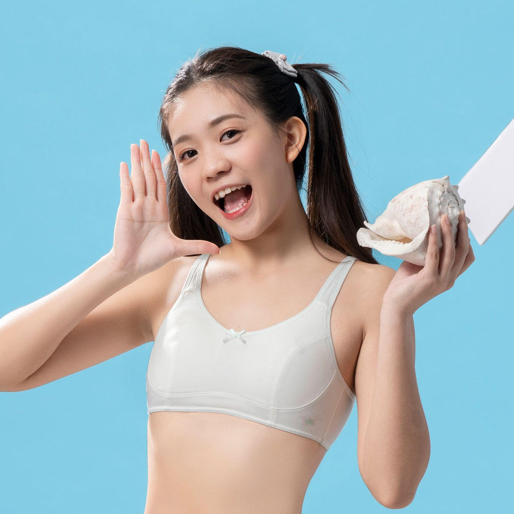 嬪婷-蟹蟹你-甲殼素 AA70-85少女內衣(奇幻白)-BB1643CR