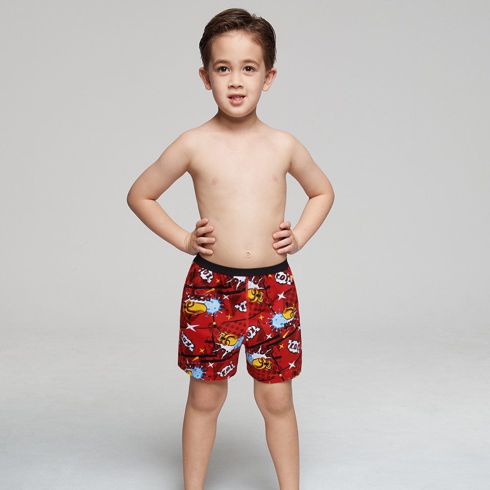 DADADO-拳力反擊 110-130男童內褲(紅) 品牌推薦-舒適寬鬆-GCQ236RS