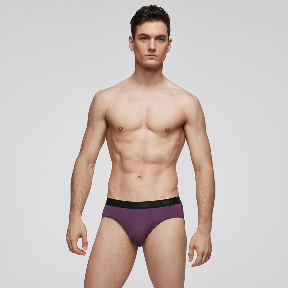 DADADO-黑標系列 M-LL貼身三角男內褲(紫) 超細纖維-GK3234UK