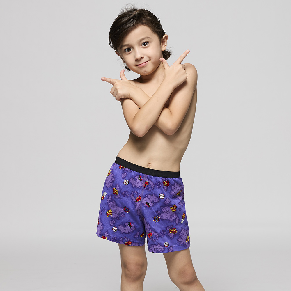 DADADO-航海尋寶 110-130男童內褲(紫) 品牌推薦-舒適寬鬆-GCQ310PU