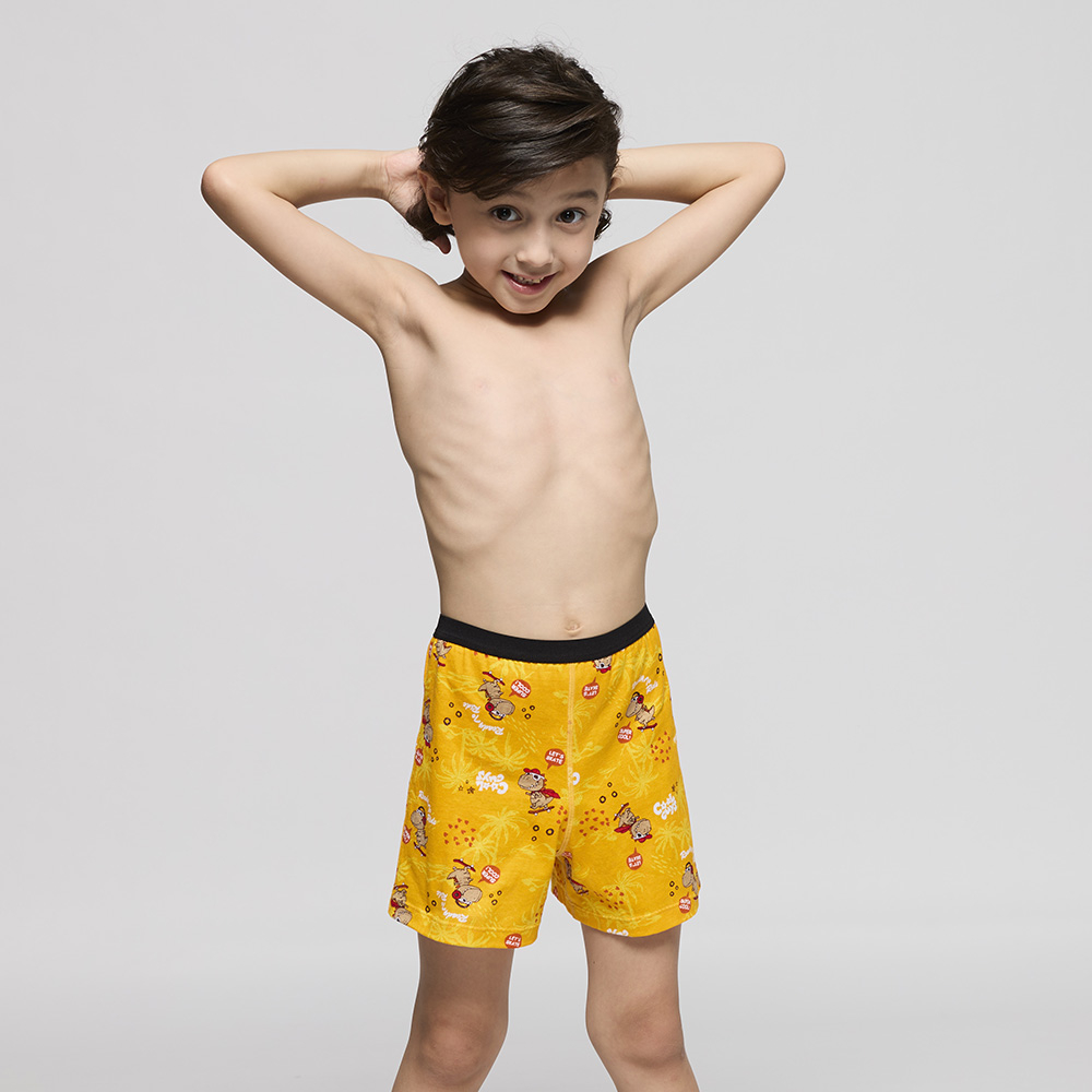 DADADO-滑向朱羅紀 110-130男童內褲(黃) 品牌推薦-舒適寬鬆-GCQ320YE