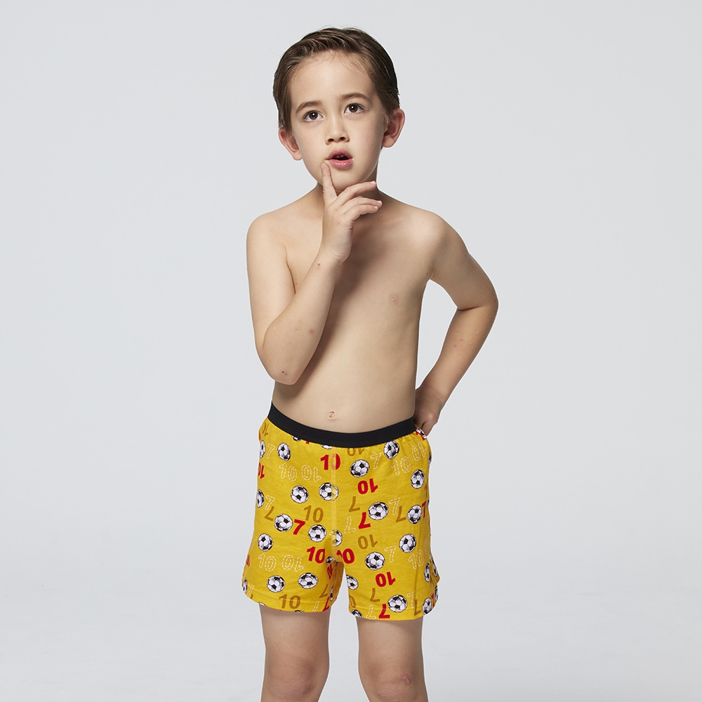 DADADO-王牌SOCCER 110-130男童內褲(黃) 品牌推薦-舒適寬鬆-GCQ325YE