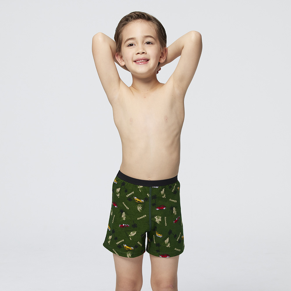 DADADO-暢遊一夏 110-130男童內褲(綠) 品牌推薦-舒適寬鬆-GCQ331GR