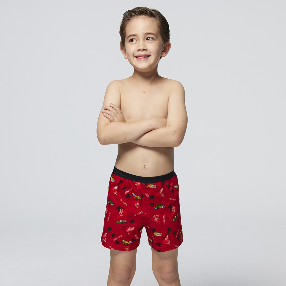 DADADO-暢遊一夏 110-130男童內褲(紅) 品牌推薦-舒適寬鬆-GCQ331RS