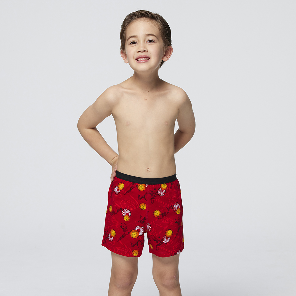 DADADO-灌籃無敵 110-130男童內褲(紅) 品牌推薦-舒適寬鬆-GCQ337RS