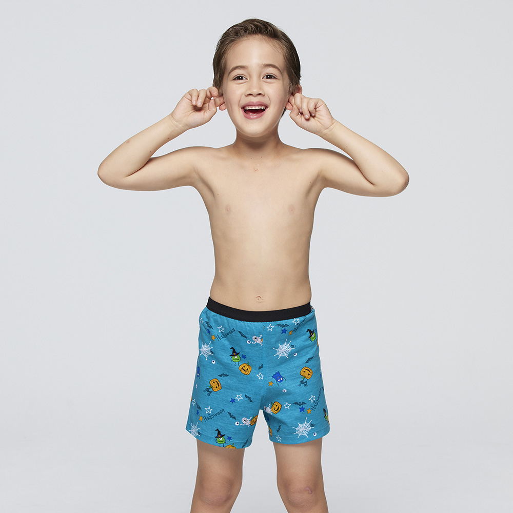DADADO-HAPPY HALLOWEEN 110-130男童內褲(土耳其藍) 品牌推薦-舒適寬鬆-GCQ341TB
