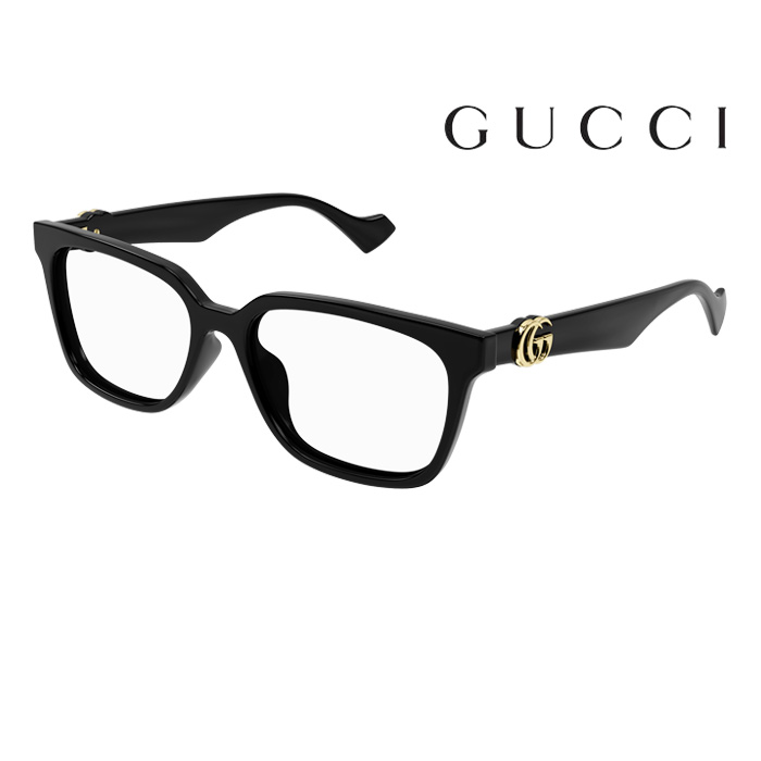 【Gucci】古馳 光學鏡框 GG1537OK 001 55mm 長方形鏡框 膠框眼鏡