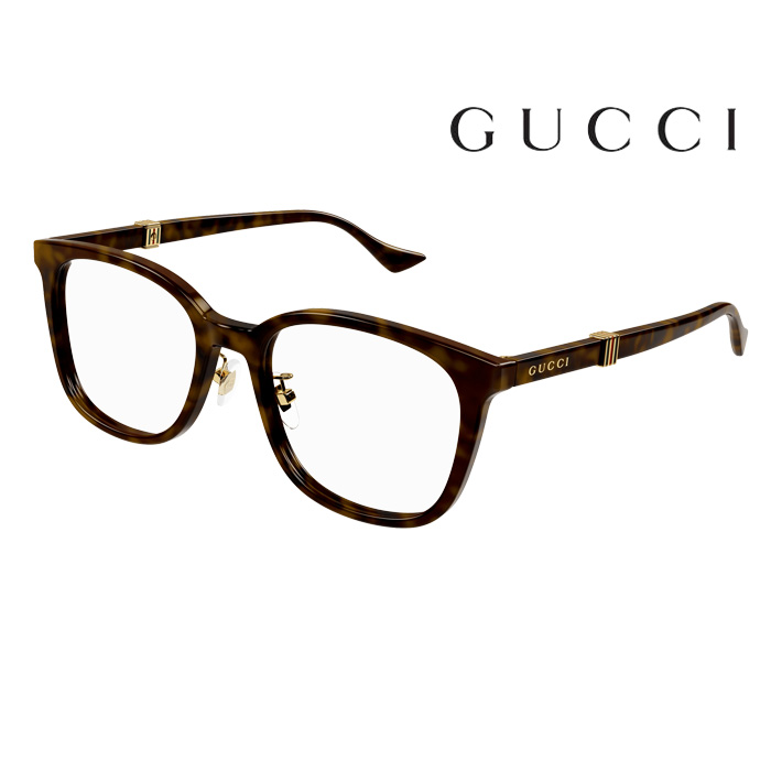 【Gucci】古馳 光學鏡框 GG1500OK 002 53mm 琥珀 橢圓形鏡框 膠框眼鏡 琥珀色/深棕框