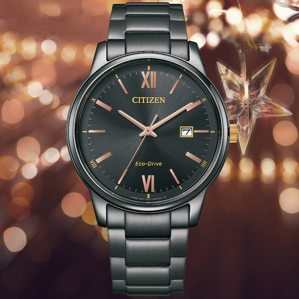 CITIZEN星辰 PAIR系列 光動能時尚腕錶 40mm/BM6976-72E