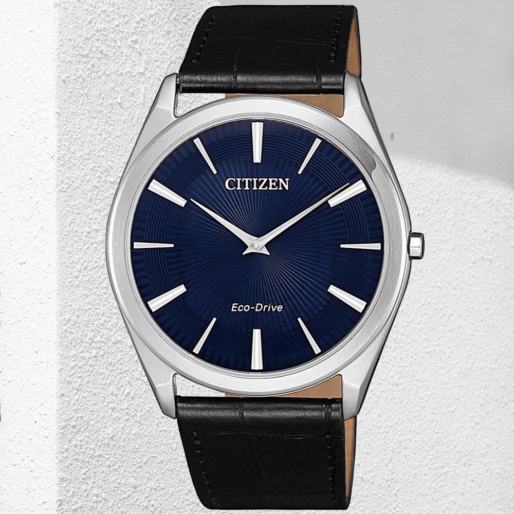 CITIZEN星辰 GENTS系列 光動能輕薄時尚腕錶 38.4mm/AR3070-04L