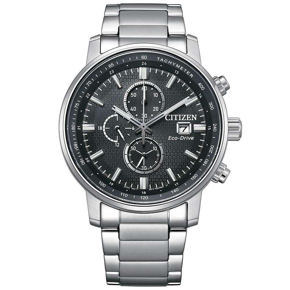 CITIZEN星辰 Chronograph系列 亞洲限定 光動能計時腕錶 43mm/CA0840-87E