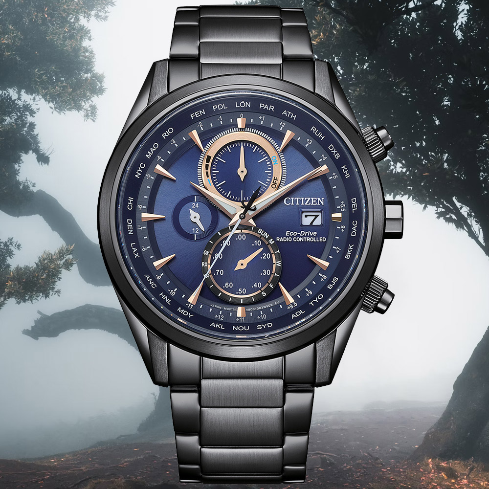 CITIZEN星辰 GENTS系列 光動能 電波計時腕錶 43mm/AT8265-81L