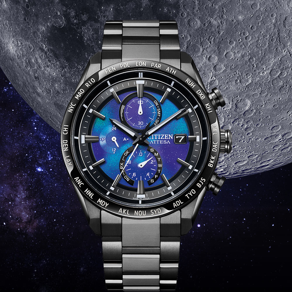 CITIZEN 星辰 限量 HAKUTO-R 限定款 宇宙登月電波計時腕錶-42mm(AT8285-68Z)