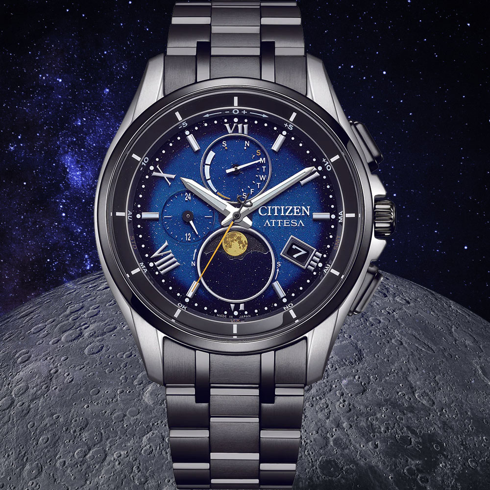 CITIZEN 星辰 ATTESA 30 週年限量超級鈦 光動能電波腕錶-41.5mm BY1007-60L
