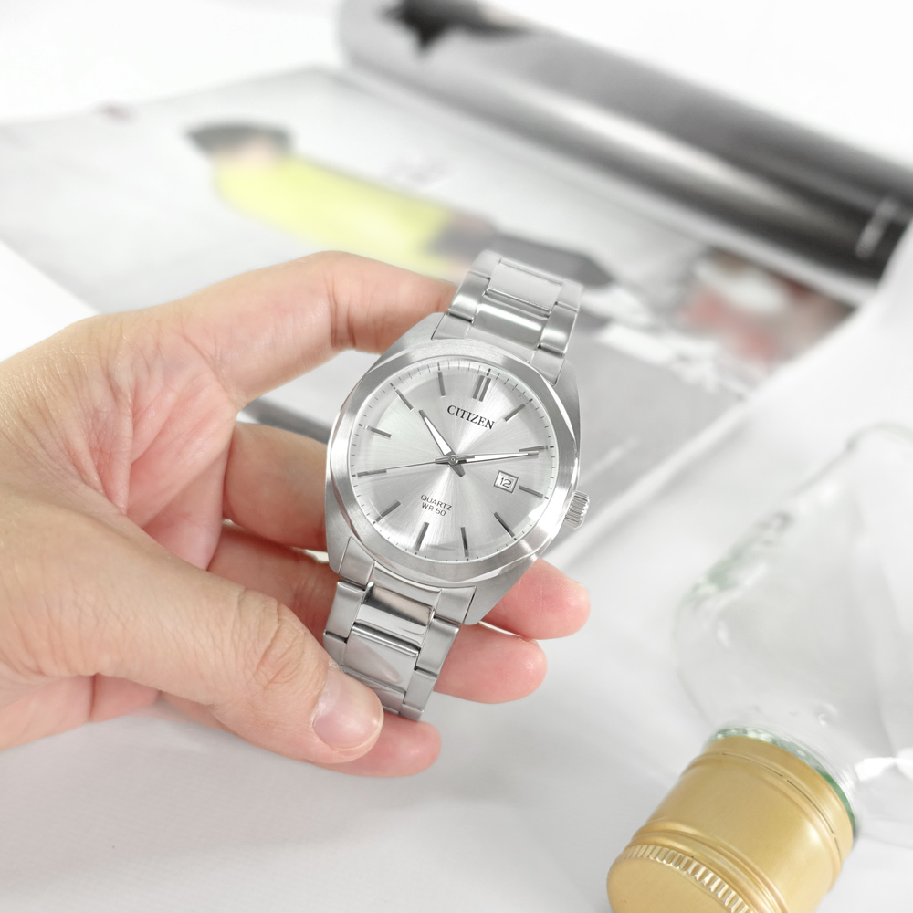 CITIZEN 星辰錶 / BI5110-54A / 礦石強化玻璃 日本機芯 日期 不鏽鋼手錶 銀色 41mm