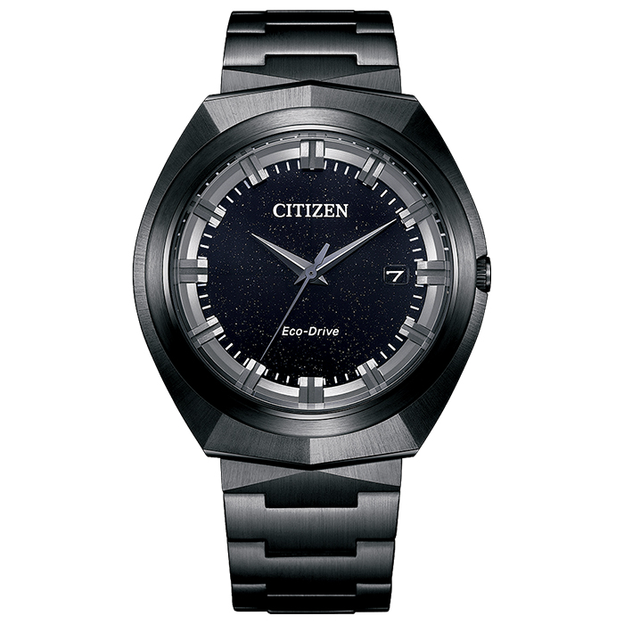 【CITIZEN】星辰 無際星輝 BN1015-52E 光動能 藍寶石鏡面 日期顯示 鋼錶帶男錶 黑 42.5mm