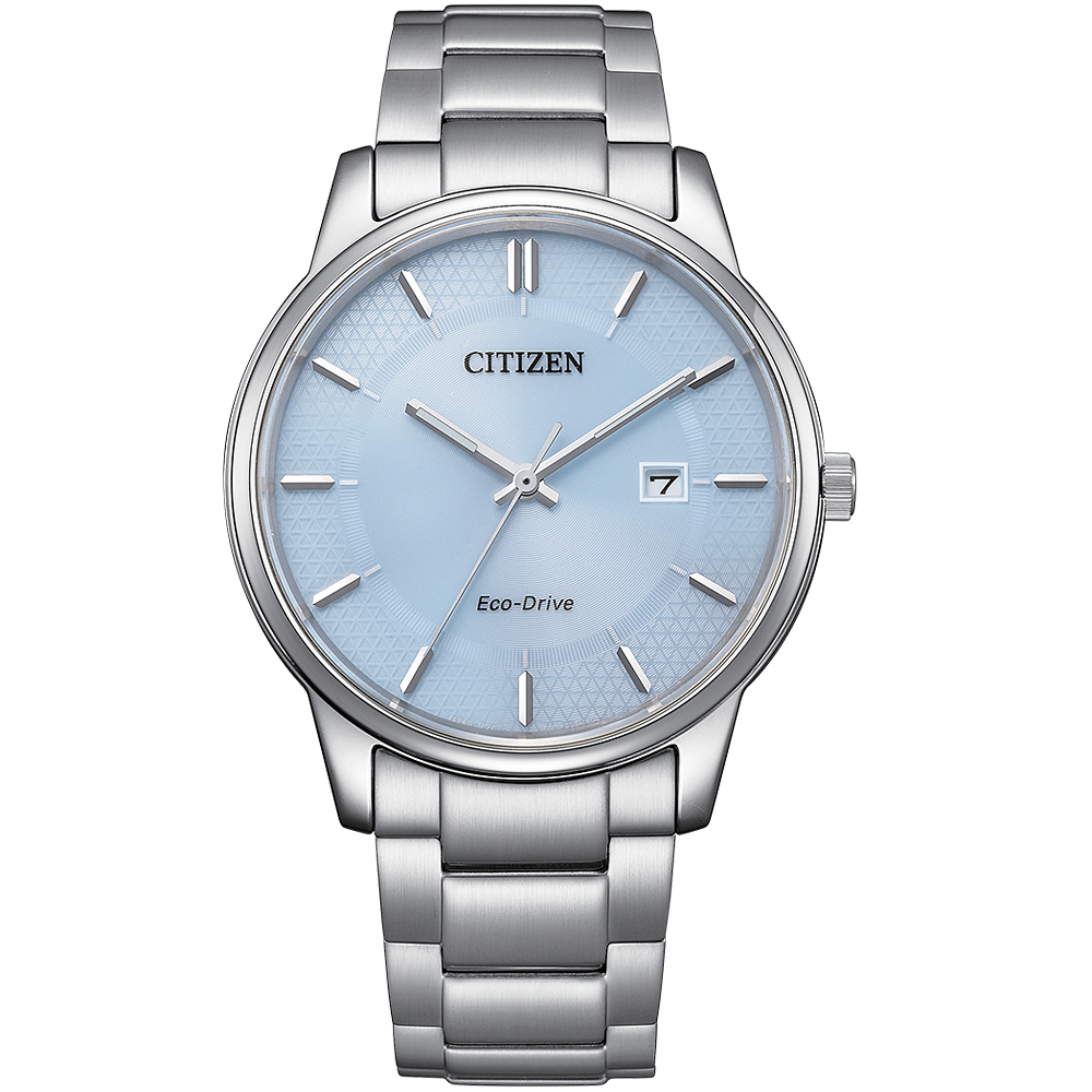 CITIZEN 星辰 冰河藍 光動能簡約手錶-40mm BM6978-77L