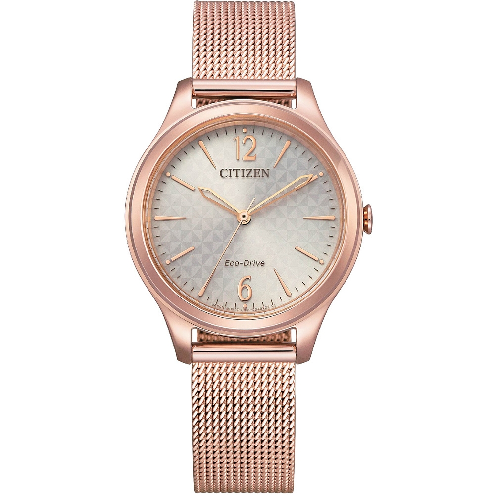 CITIZEN星辰 典雅溫米蘭時尚腕錶(EM0508-80X)/32mm