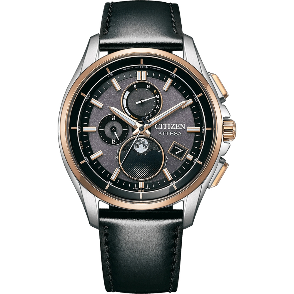 CITIZEN 星辰 韋禮安代言GENTS 月相電波鈦金屬腕錶-41.5mm(BY1004-17X)