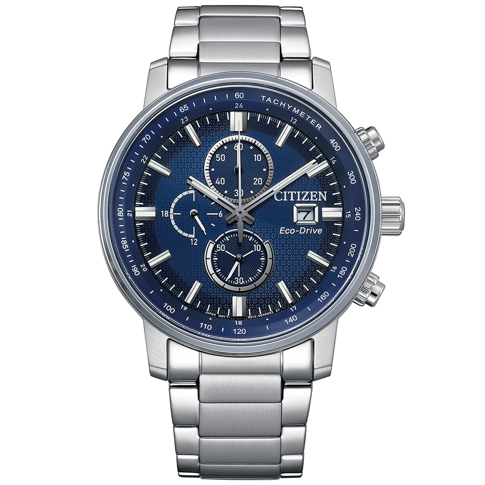 CITIZEN星辰 Chronograph 亞洲限 光動能計時腕錶CA0840-87L附提袋