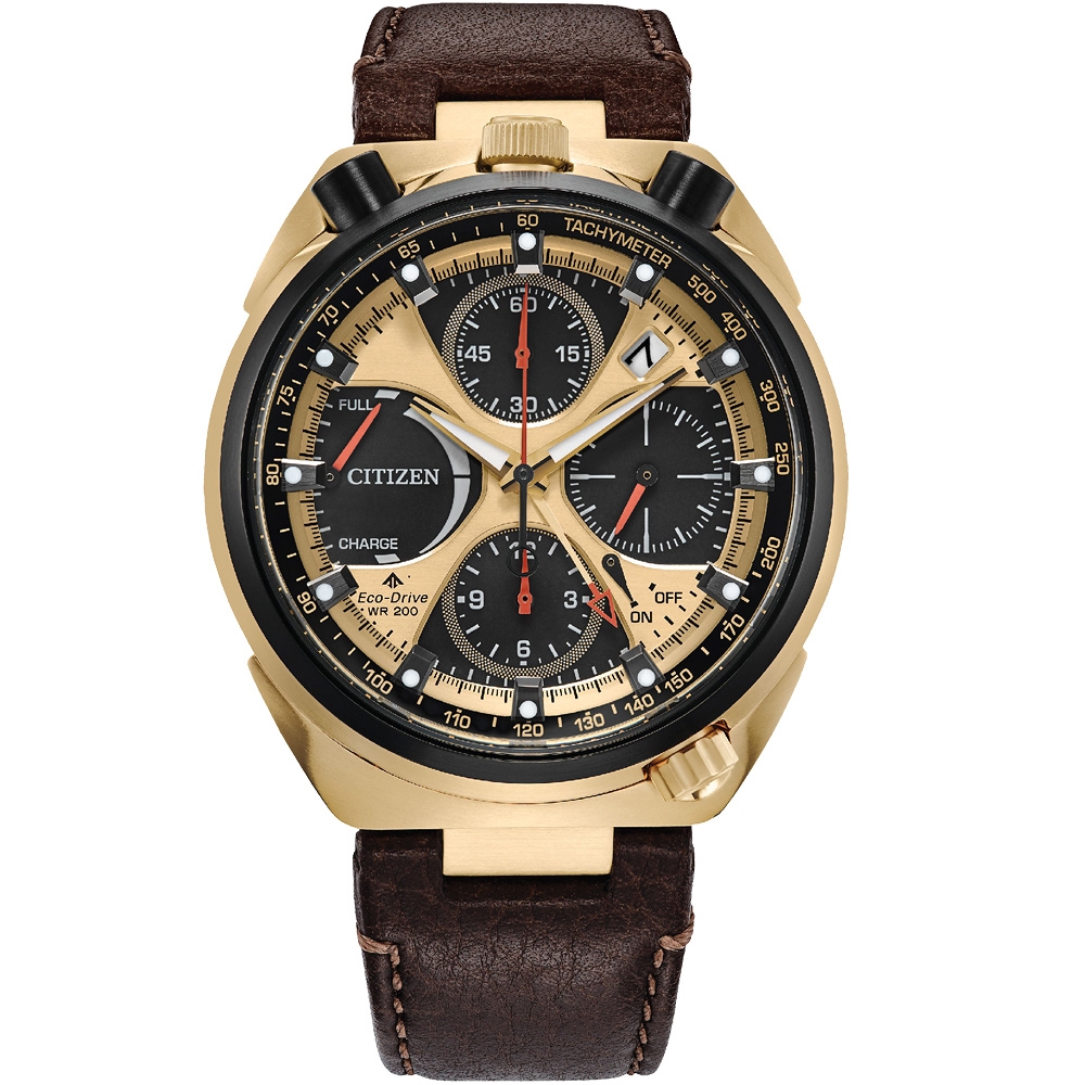 CITIZEN 星辰 韋禮安配戴款 Promaster Tsuno Chrono50週年限定牛頭錶光動能計時手錶AV0072-01X