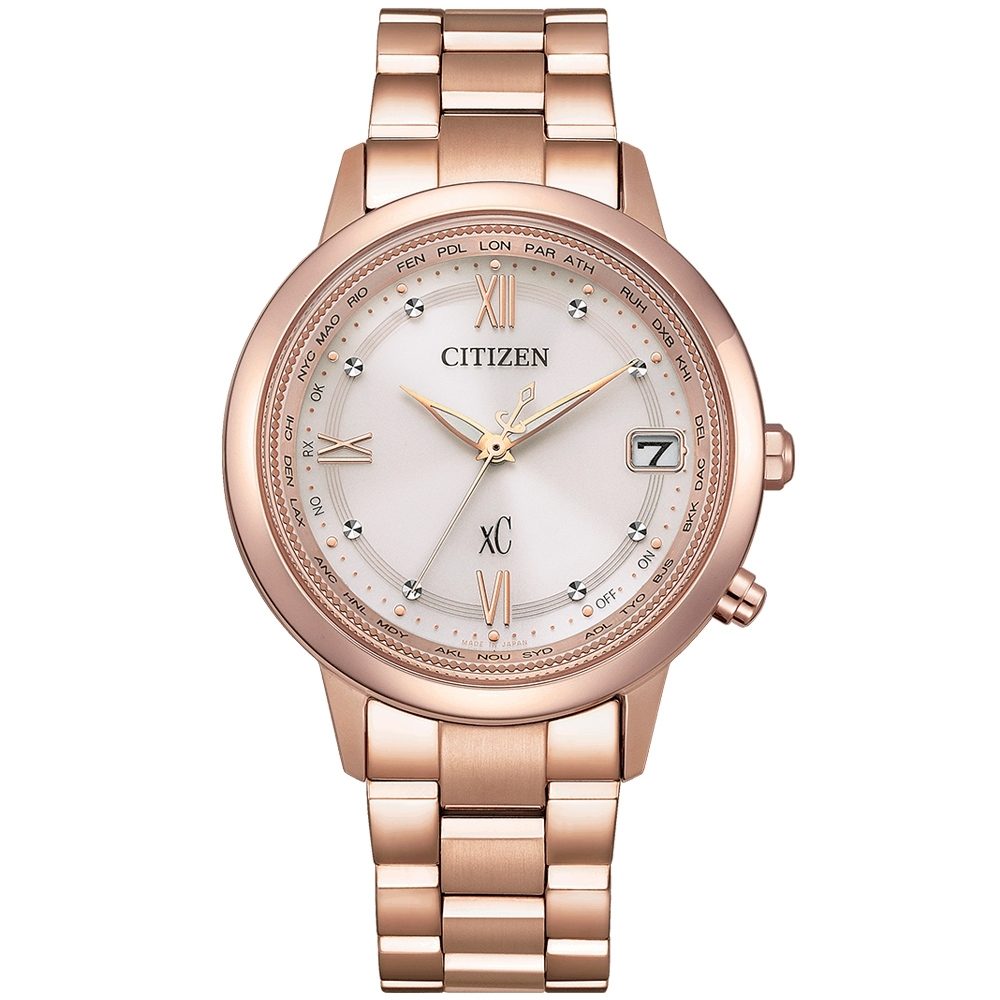 CITIZEN XC系列廣告款光動能腕錶CB1132-51W