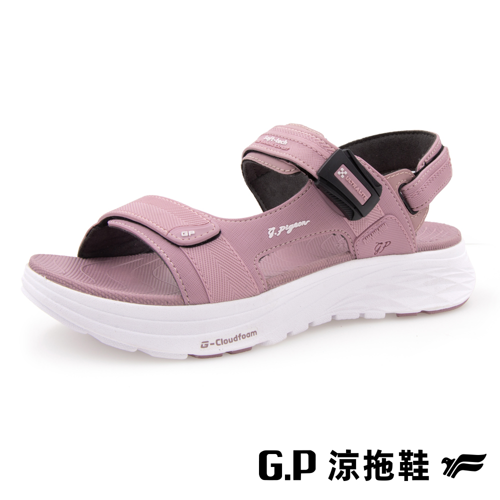 G.P 雲端鞋-穩定系列女款輕量緩震磁扣兩用涼拖鞋 G5736W-44 粉色(SIZE:36-39 共三色)
