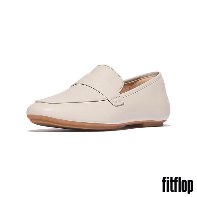 【FitFlop】DELICATO 柔軟皮革樂福鞋-女(米色)
