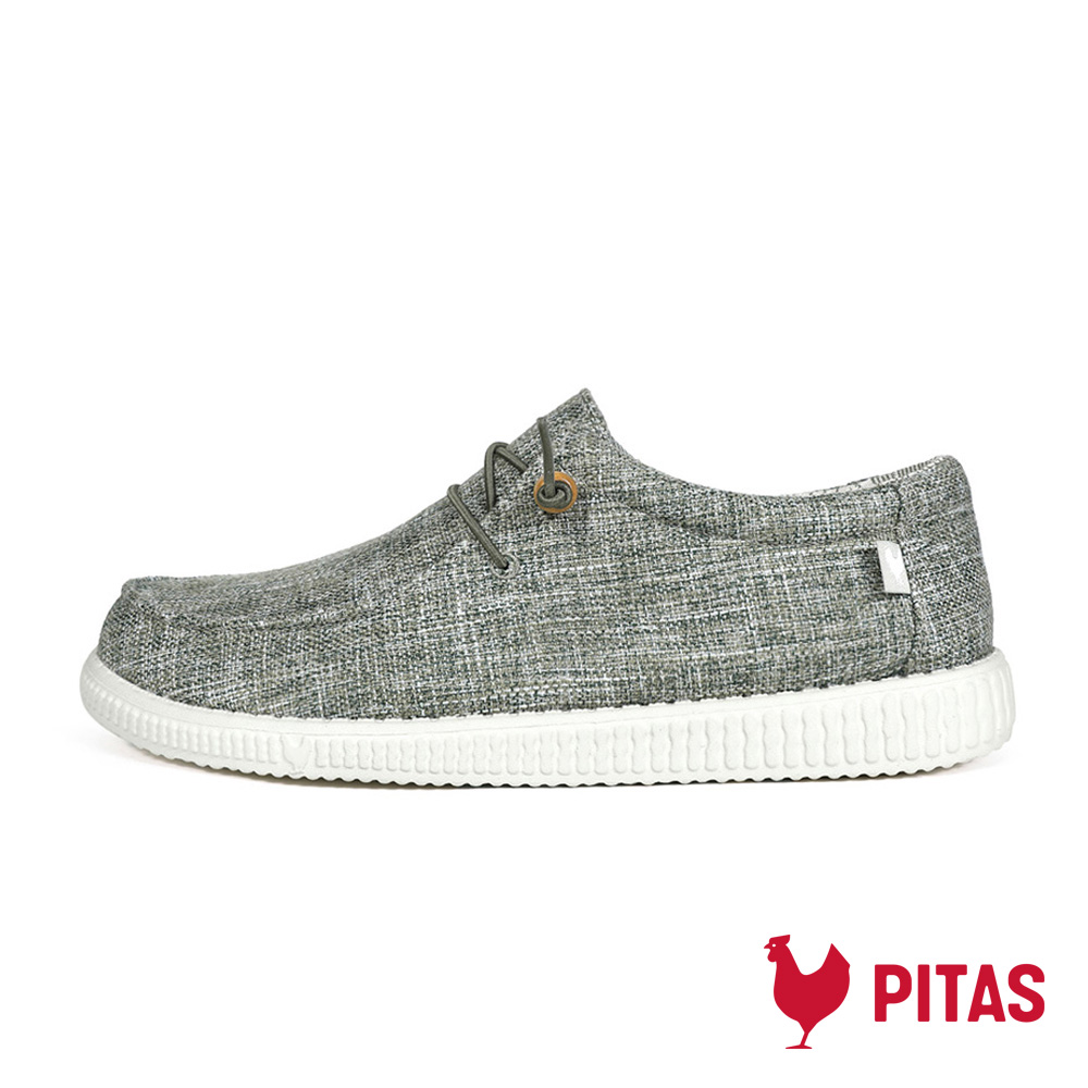 【Walk In Pitas】男鞋 WP150 WALLABI LINEN 超輕量懶人鞋(PI2446-018 藤蔓綠)