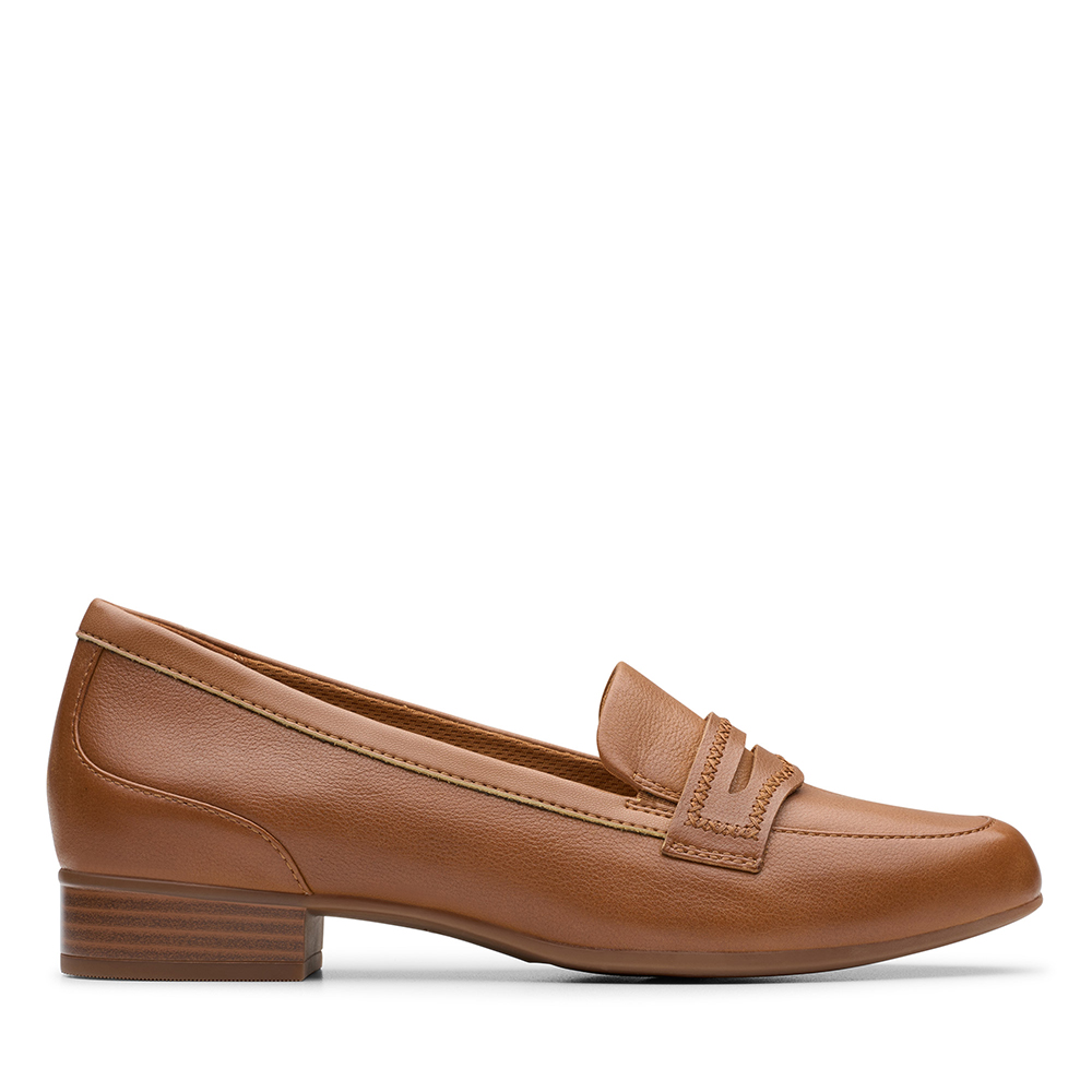 【Clarks】女款Juliet Top全皮面便士樂福鞋CLF81618D