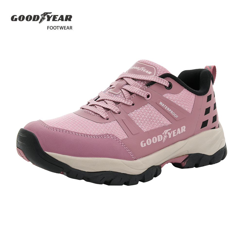 【GOODYEAR 固特異】動態防水戶外鞋/女 郊山 動態防水 Q彈 耐磨 藕紫(提頓Lite-GAWO42403)
