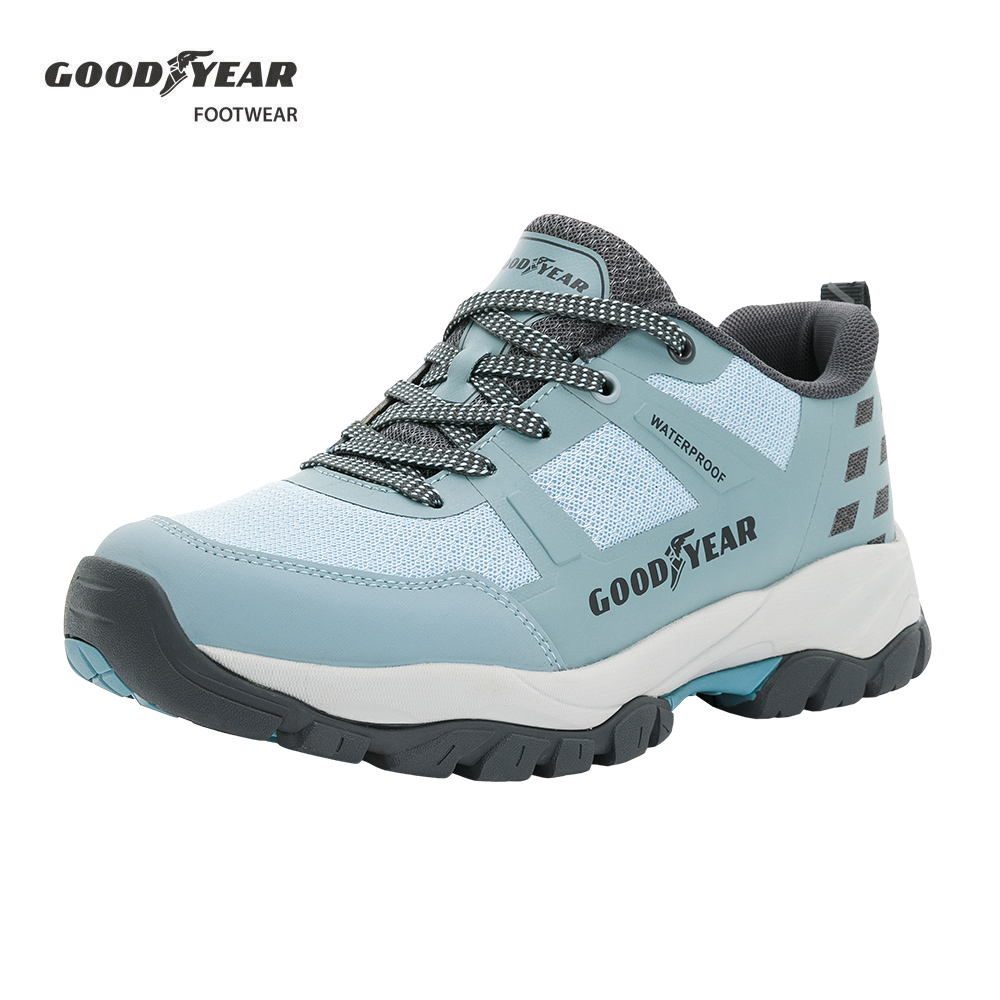 【GOODYEAR 固特異】動態防水戶外鞋/女 郊山 動態防水 Q彈 耐磨 藍(提頓Lite-GAWO42406)