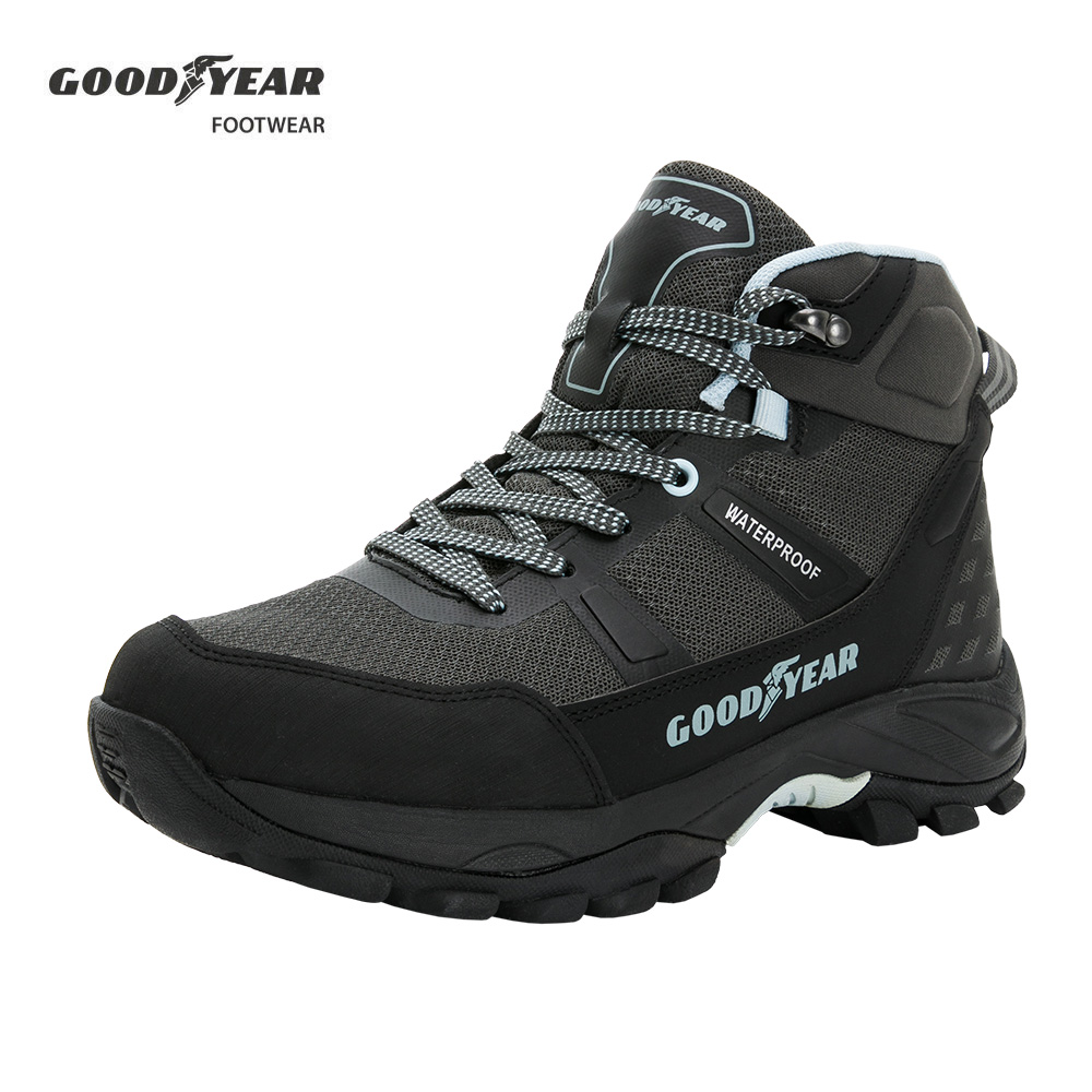 【GOODYEAR 固特異】動態防水戶外鞋/女 抓地 防水 耐磨 避震 黑(提頓-GAWO42500)